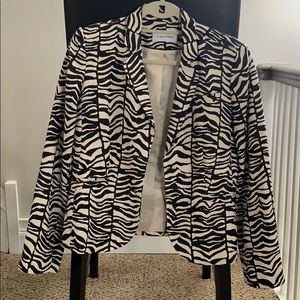 Designer zebra print blazer